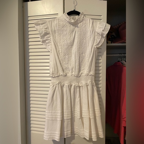 VERSAILLES MINI DRESS IN WHITE - Picture 3 of 6